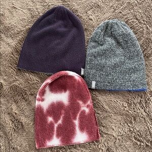 Bundle of three hats: two Igloo reversible